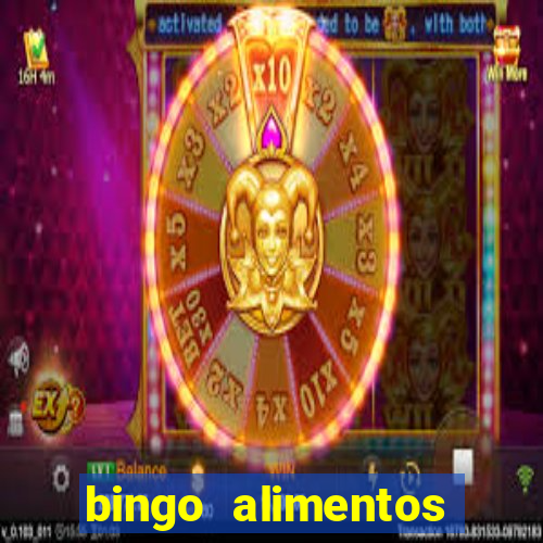 bingo alimentos para imprimir